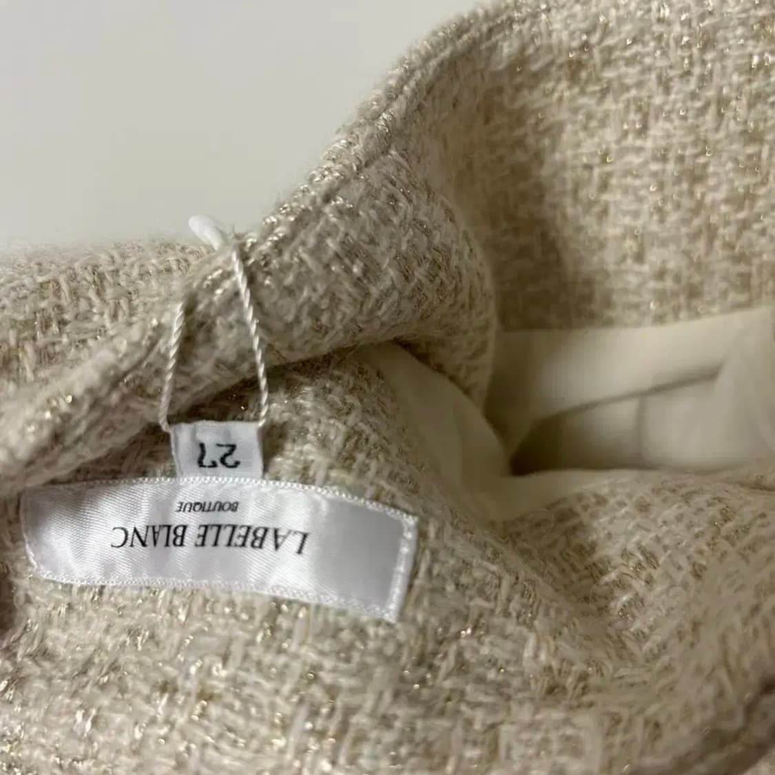 라벨르블랑 금사 트위드 머메이드 스커트 상품이미지8