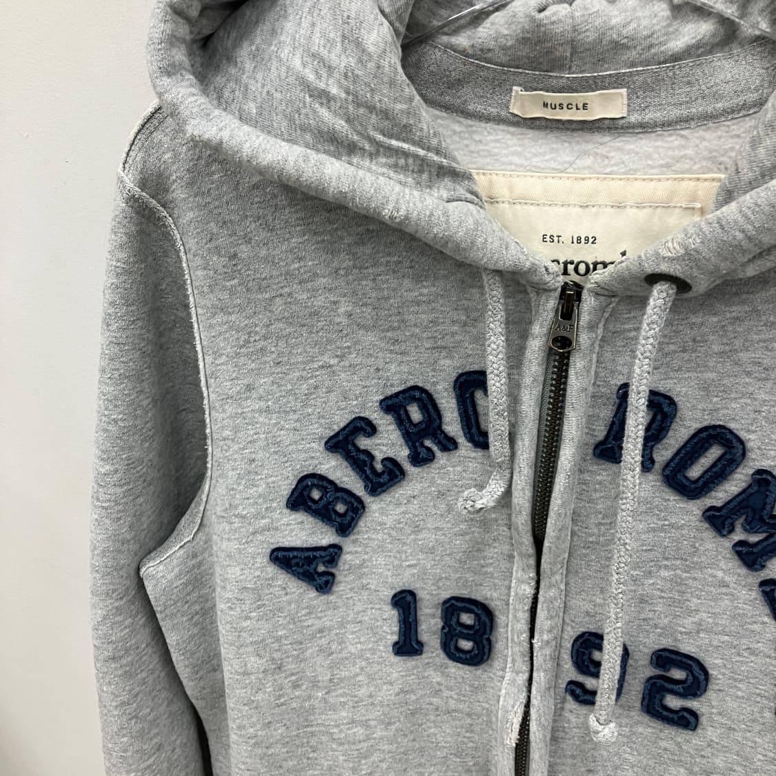 아베크롬비 그레이 후드 집업 상품이미지3