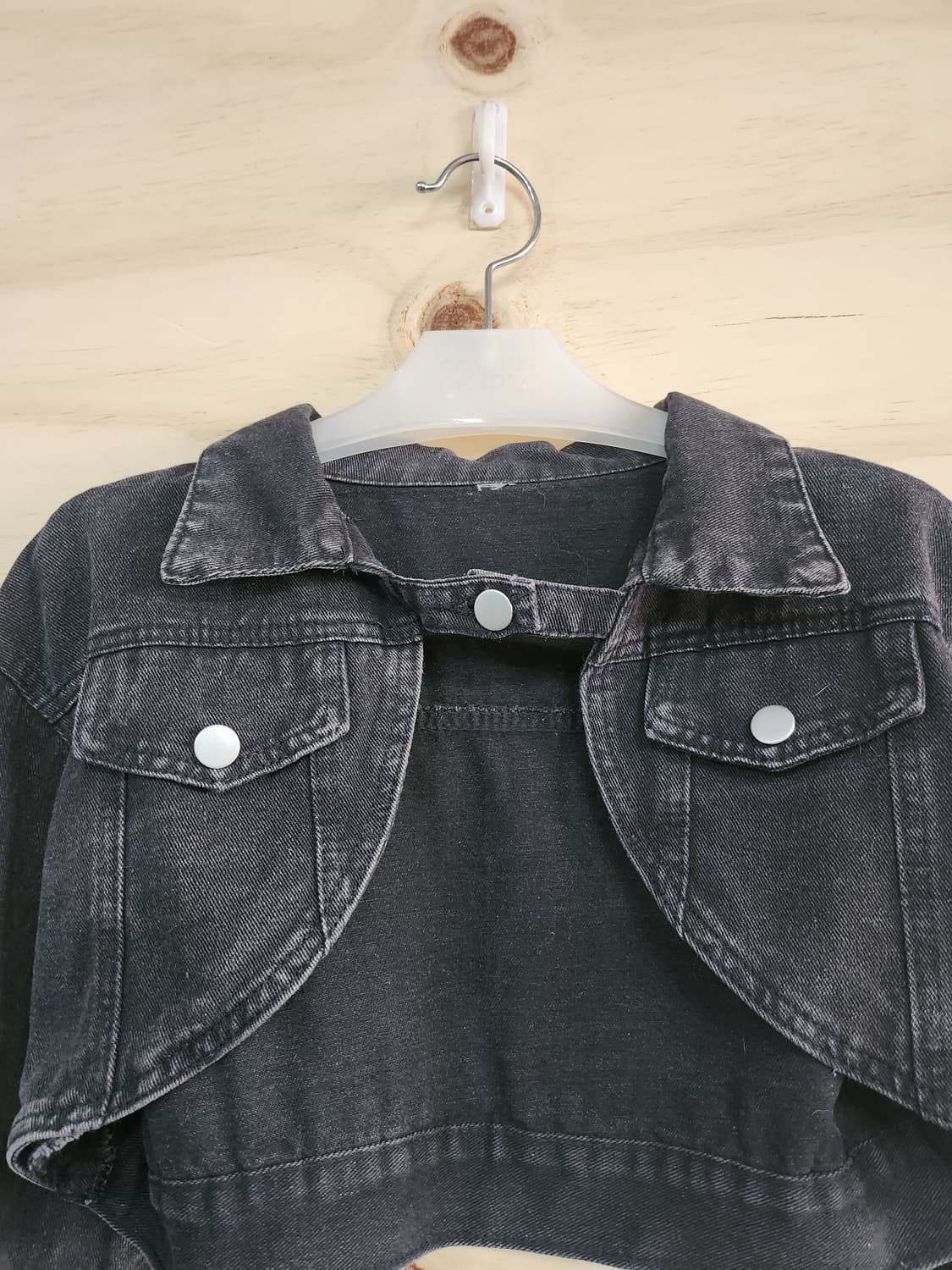 145) 여성 데님 크롭 볼레로 자켓 상품이미지3
