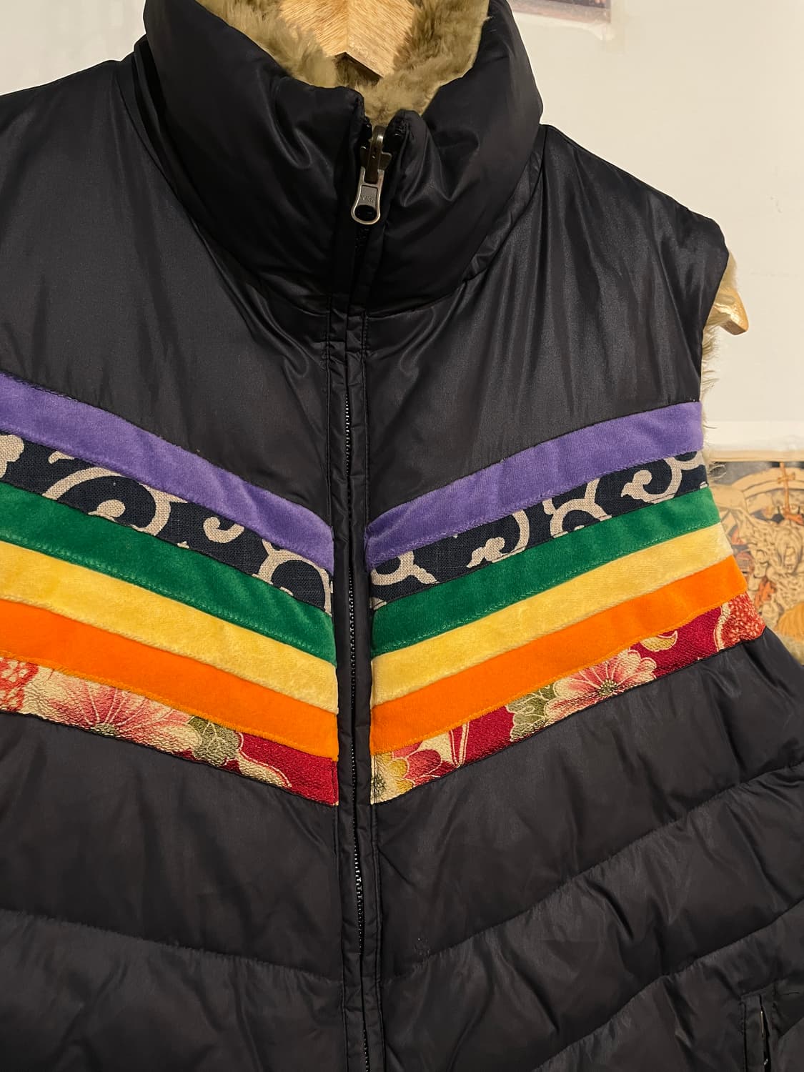 오리엔탈 디테일 리버시블 패딩 베스트 상품이미지2