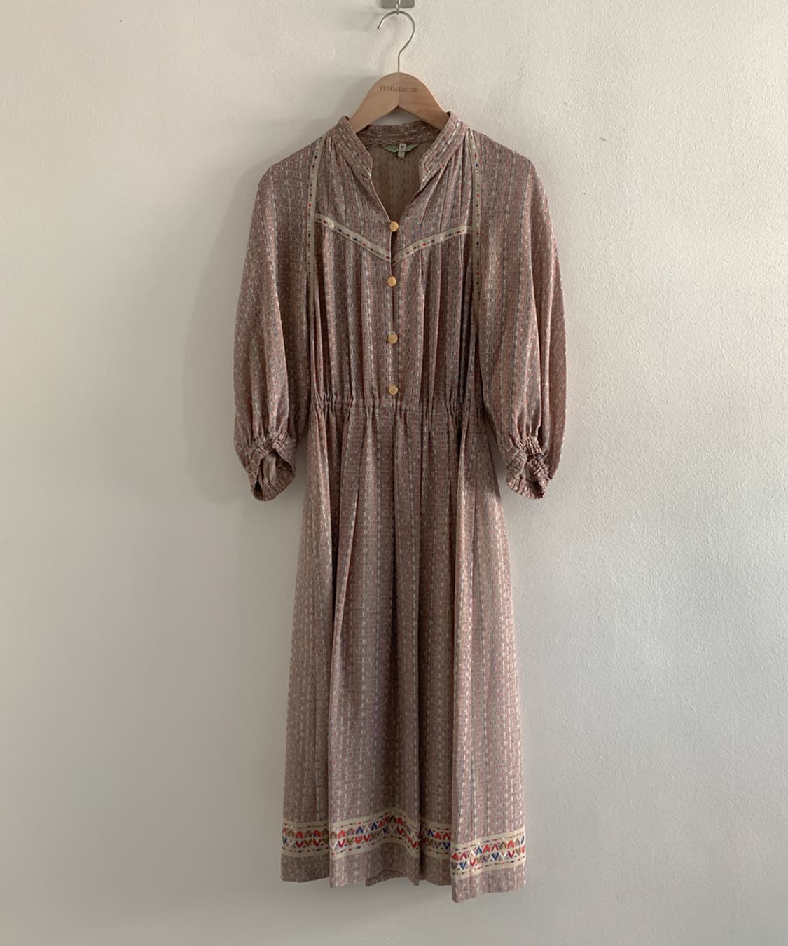 (Vintage)Classic vintage pattern dress 상품이미지1