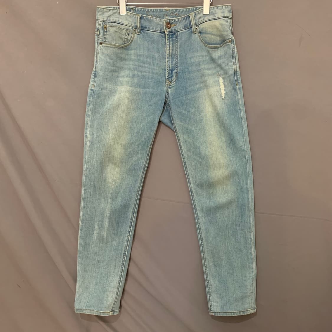 32인치 시리즈 힙스터 데미지 스판 데님 청바지 상품이미지1