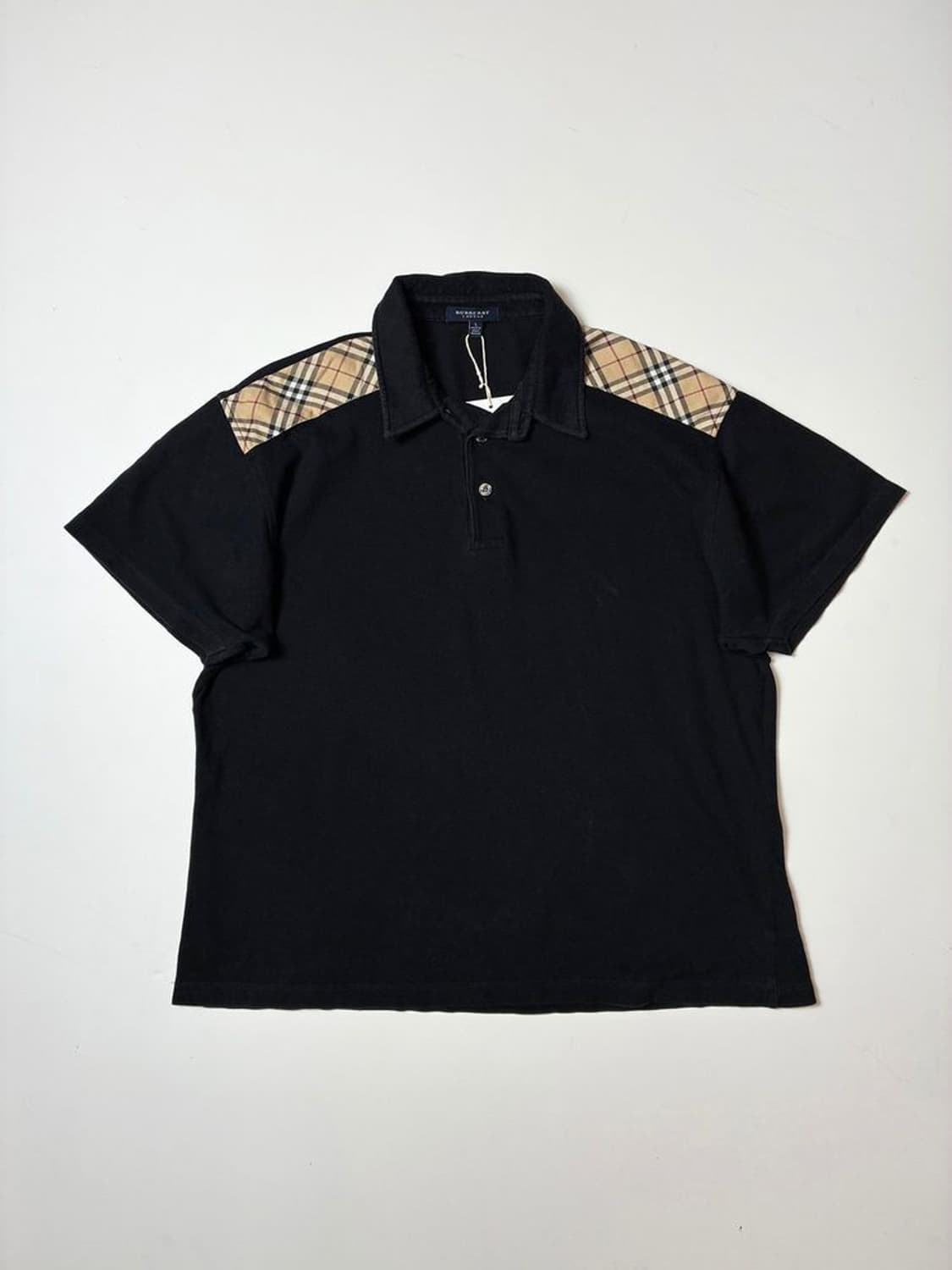버버리 체크 칼라 코튼 폴로 반팔 티셔츠 PN9496 상품이미지1