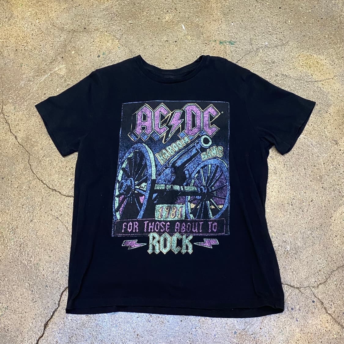 미국 빈티지 acdc 공식굿즈 투어티 반팔티 락티셔츠 상품이미지2