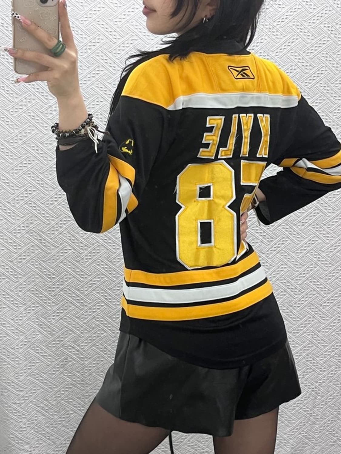 리복 NHL 보스턴 블록코어 하키 져지 롱슬리브 M C11104 상품이미지1