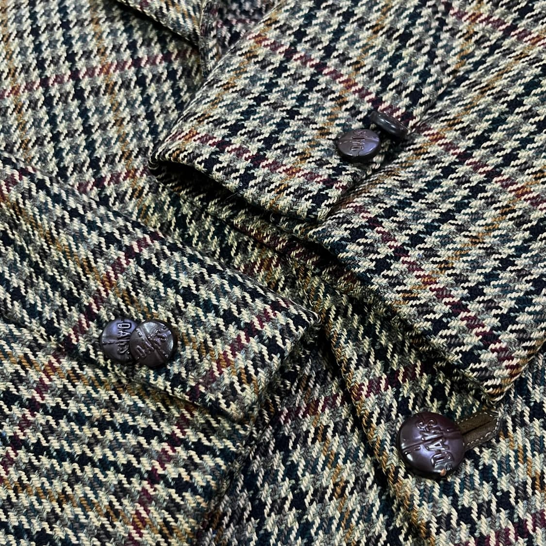 닥스(DAKS) 울 캐시미어 체크 블레이저 상품이미지5