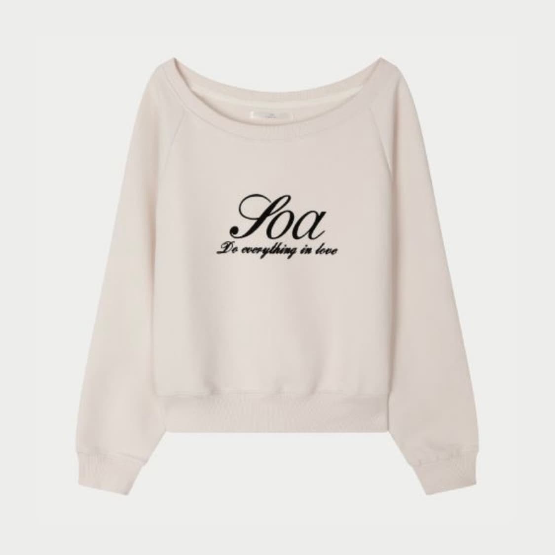 택O) 유솝 아뜰리에 지젤 스웻셔츠 맨투맨 쉘 핑크 발레코어페미닌블마 상품이미지1