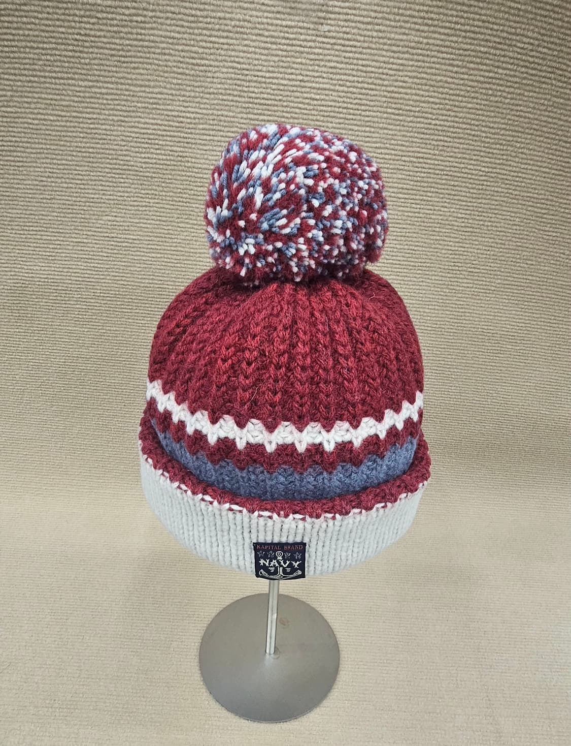 [새상품] 캐피탈 3G 울 립 니트 캡 - 엔진 상품이미지1