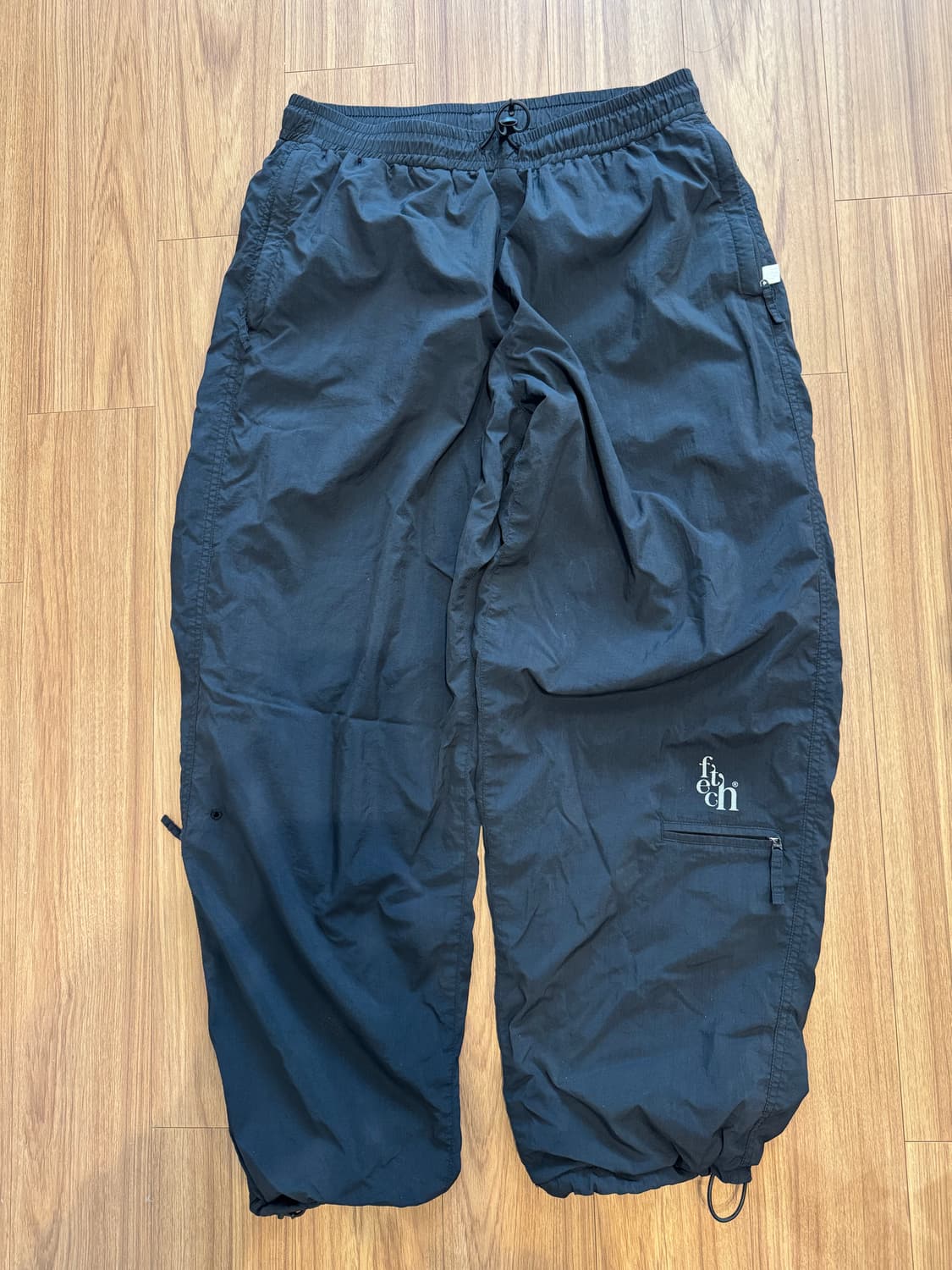 Fetch 립스탑 트랙  팬츠 블랙 L 상품이미지1