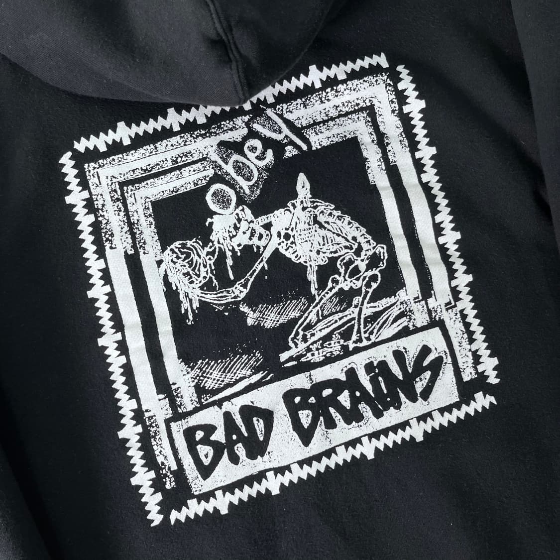 100 오베이 그래픽 후드티 상품이미지5