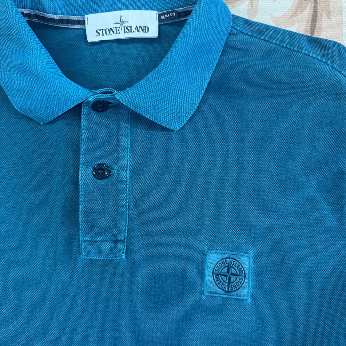 (L)스톤 아일랜드 Stone island 카라티셔츠(틸그린) 상품이미지2