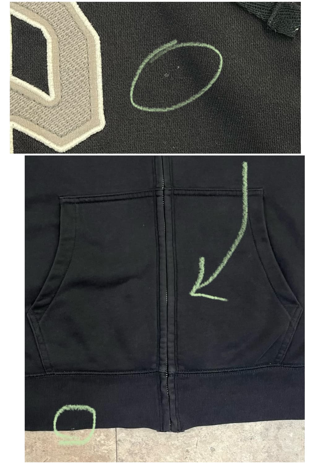 갭 기모 후드집업 블랙 L #csz3762 상품이미지6