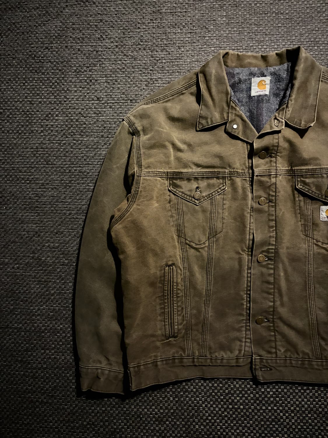 80s 칼하트 트러커 JB182 BARK L USA🇺🇸 상품이미지3