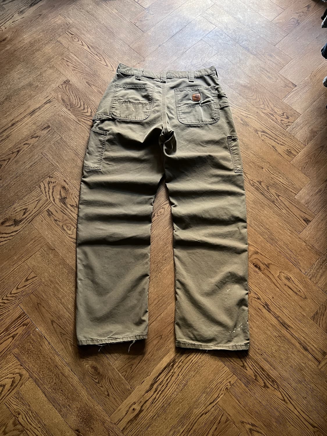 [34]칼하트 USA 더티워싱 라이트브라운 싱글니 워크 팬츠 상품이미지8