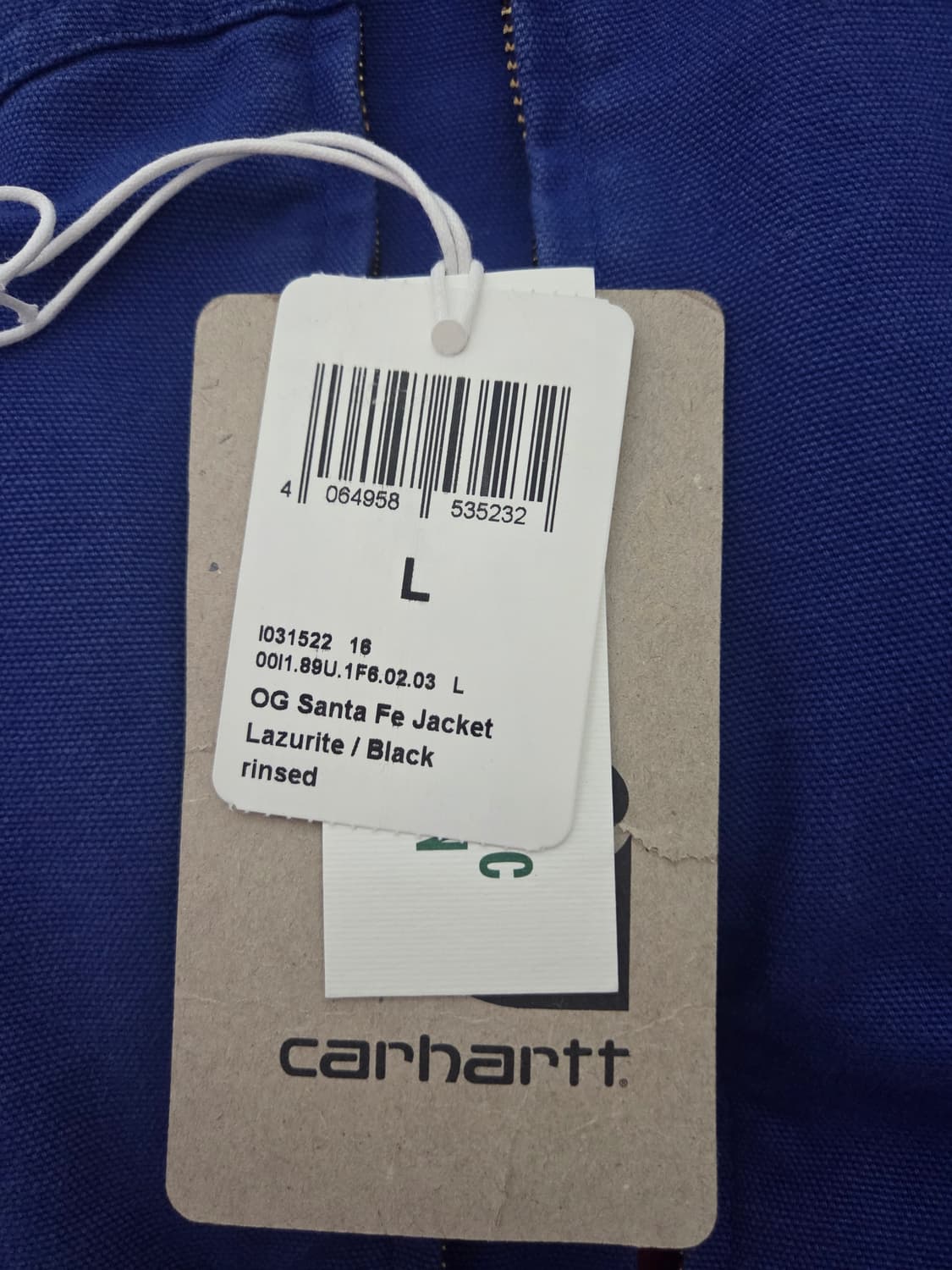 칼하트 OG 산타페 Lazurite/Black rinsed L사이즈 상품이미지5