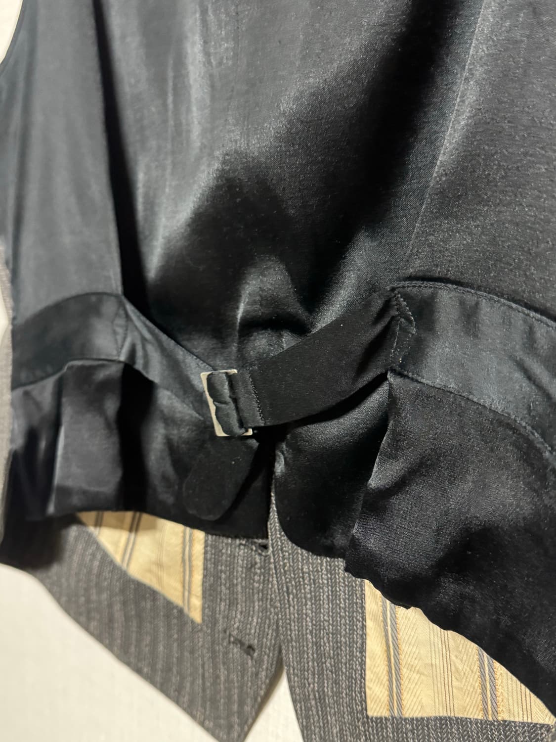 Y’s for men 요지야마모토 스트라이프 6버튼 4포켓 베스트 상품이미지4