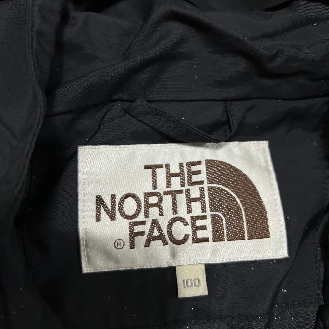 노스페이스 화이트라벨 블랙 로고 바람막이 후드자켓 [블랙] L/100 상품이미지4