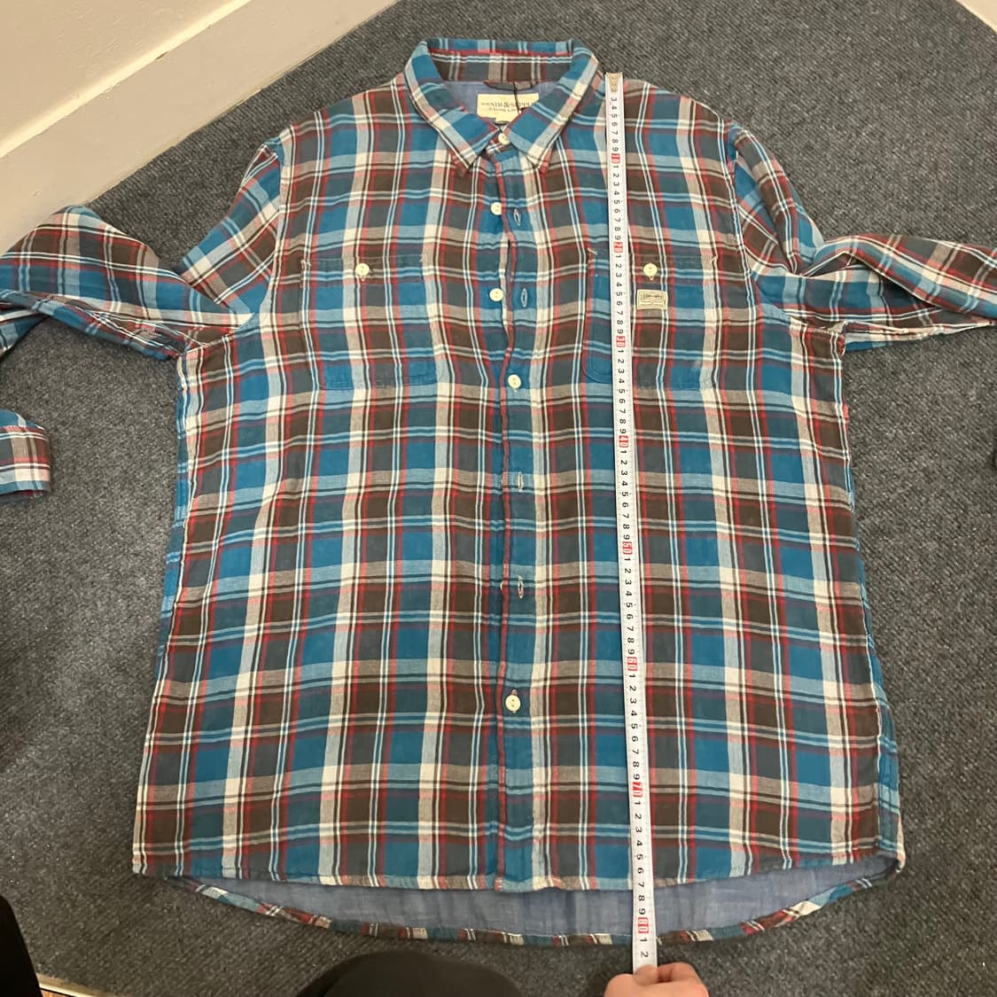 N8 폴로 데님앤서플라이 체크셔츠 상품이미지6