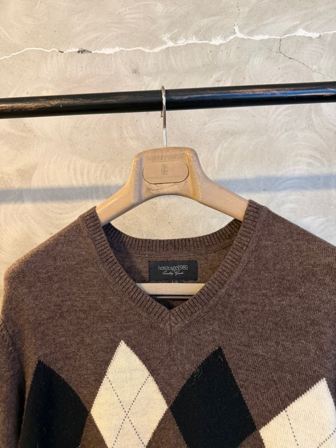 헤리티지 1981 아가일 니트 100 상품이미지3