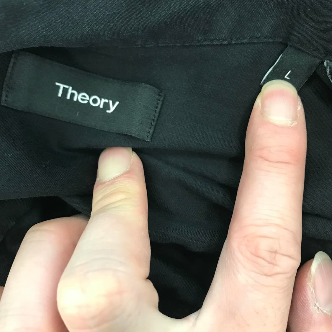 띠어리 Theory 나일론 코튼셔츠 블랙 [L] 상품이미지4