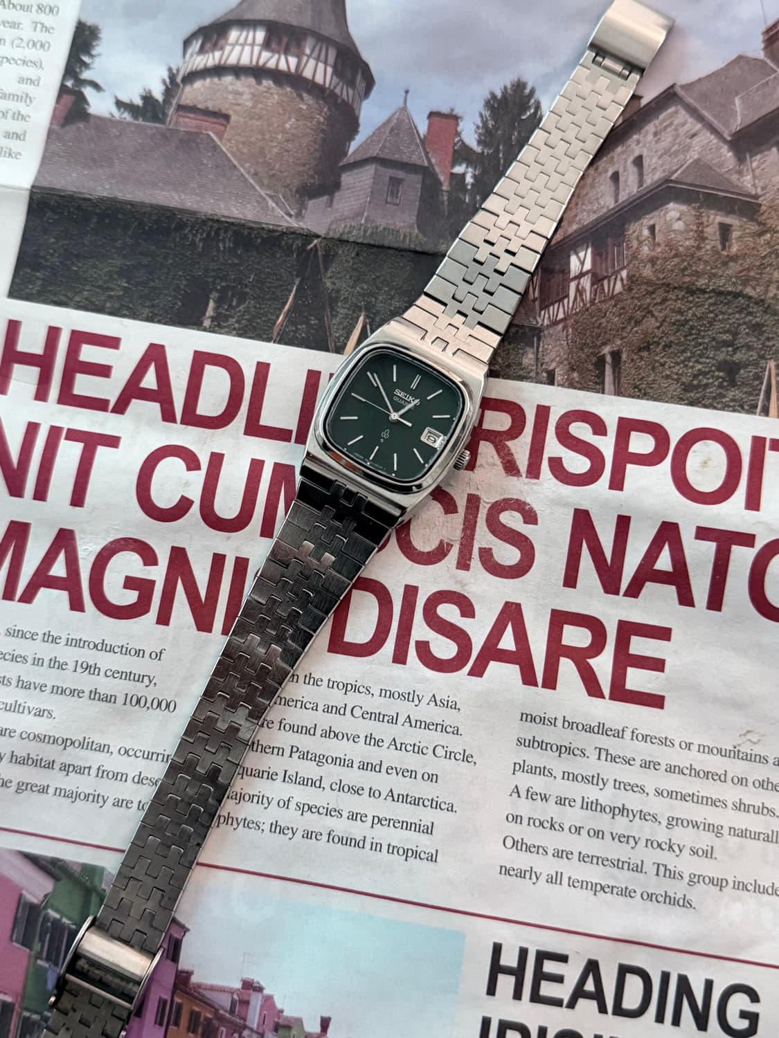 세이코 Seiko 쿼츠 스퀘어 데이트 상품이미지2