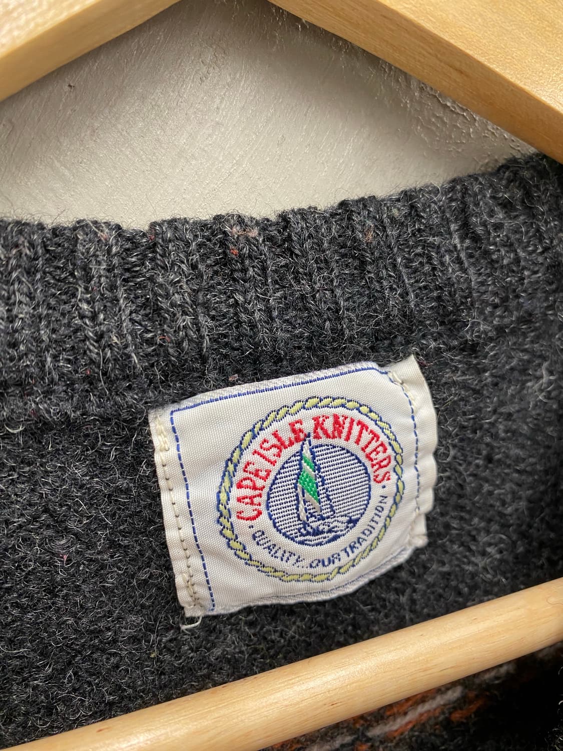 [M] 90s CAPEISLE KNITTERS 덕 헌팅 니트 베스트 상품이미지6