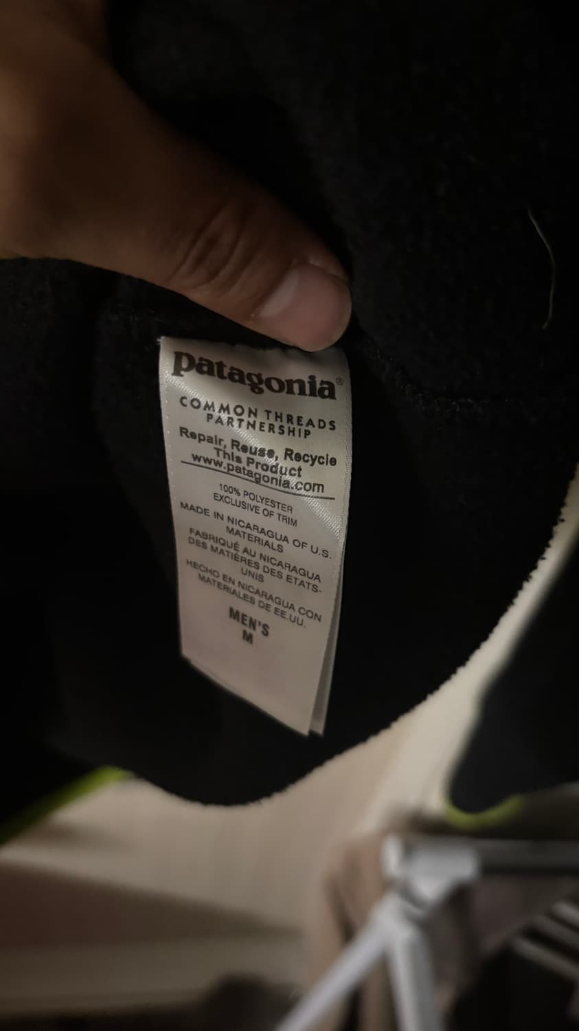 [M]파타고니아 신칠라 블랙 형광 네온그린 상품이미지4