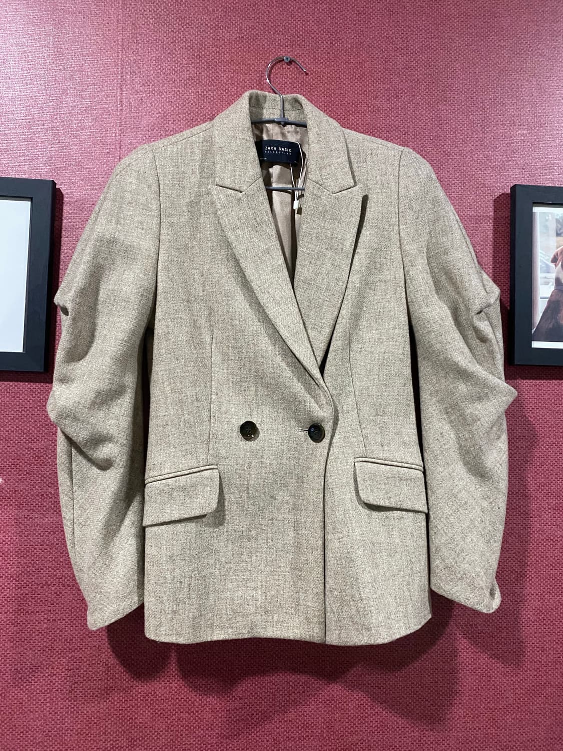 자라 라나울100%더블 자켓 S 상품이미지1