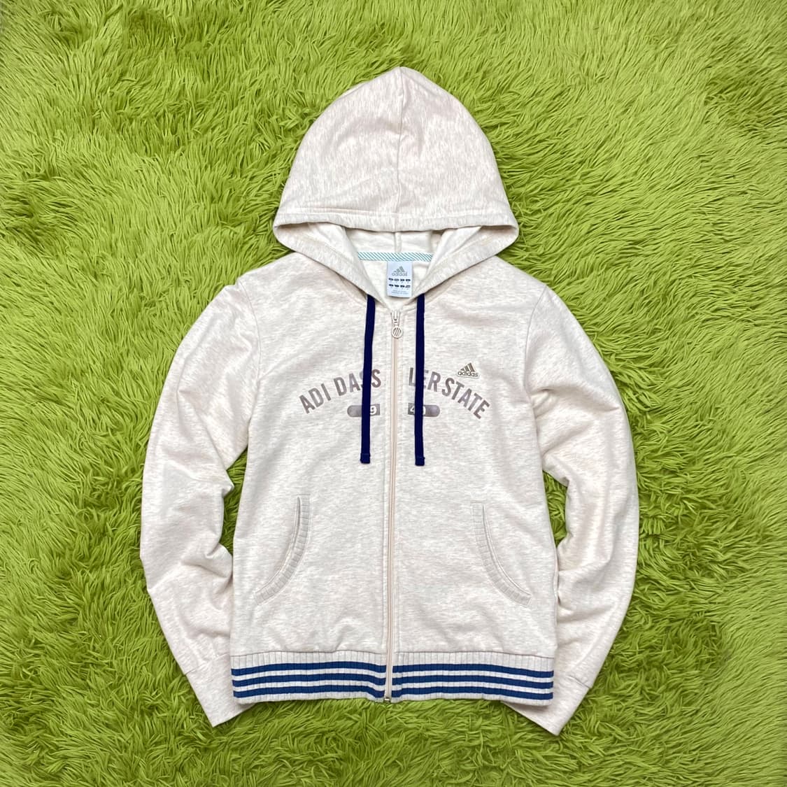 2000s 아디다스 멜란지 풀 집 후드 자켓 상품이미지1