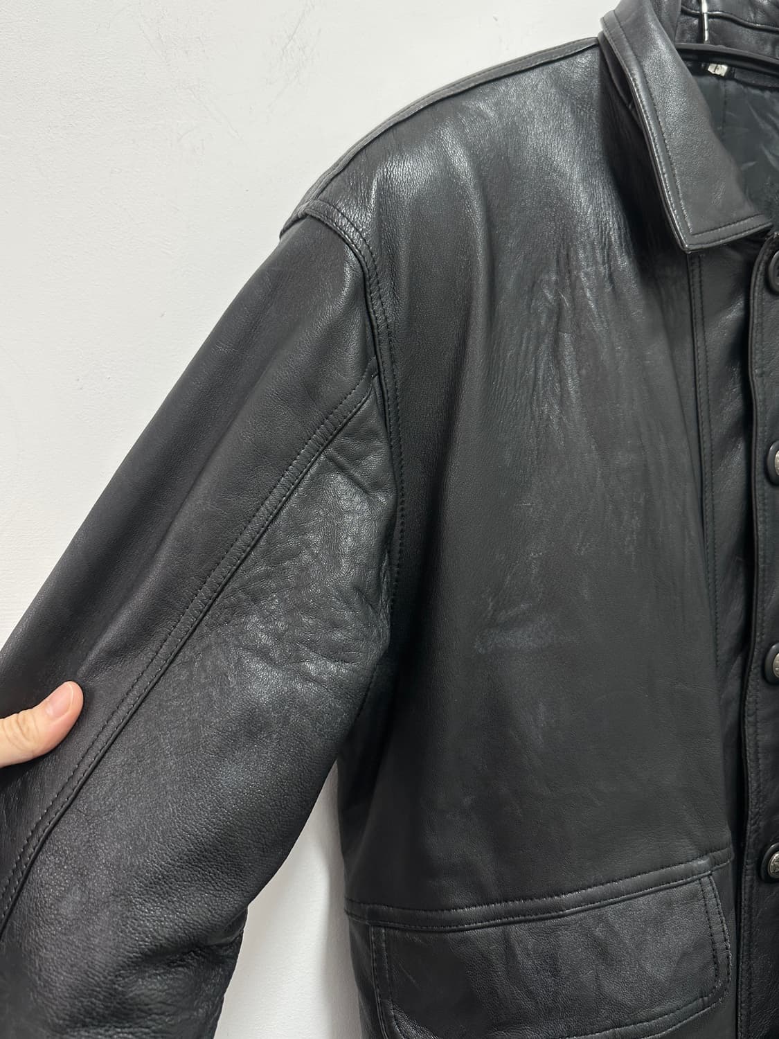 Sheepskin leather jacket 상품이미지5