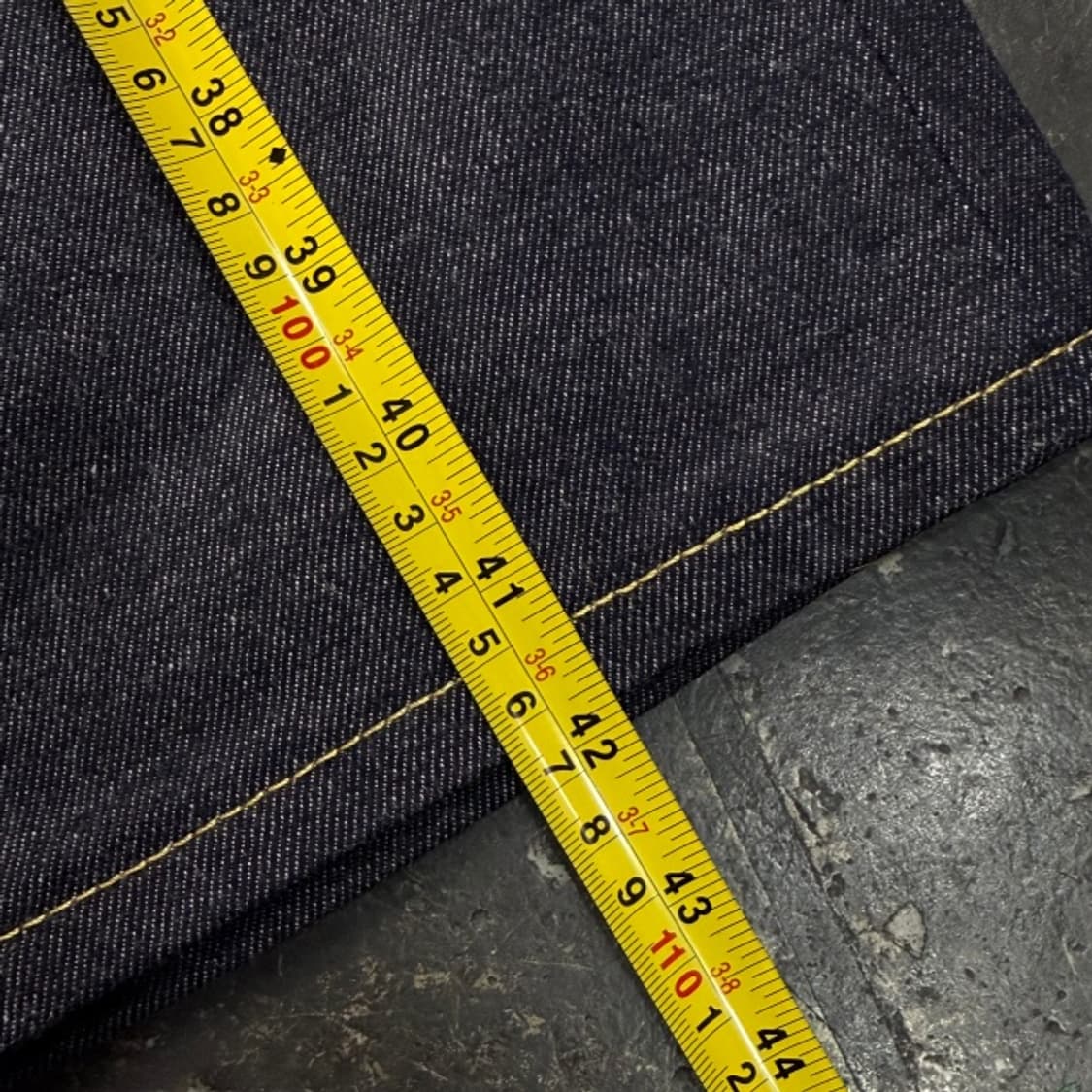 100 유니폼브릿지 셀비지 데님 새상품  상품이미지10