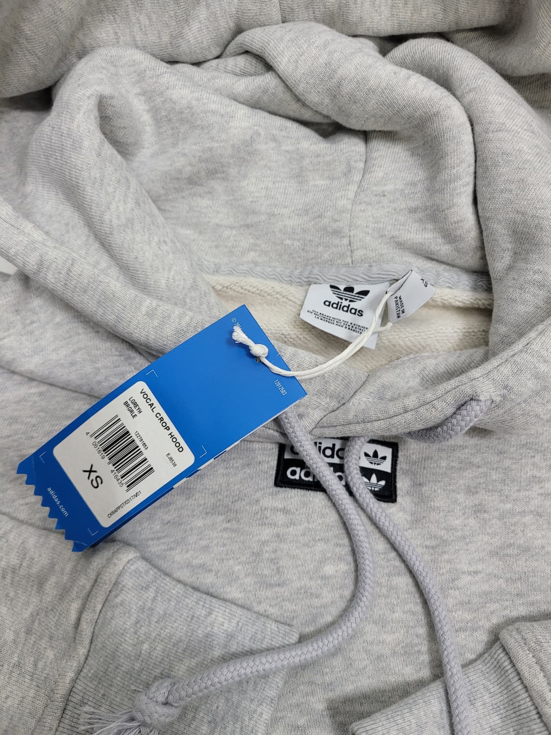 (새상품) adidas 아디다스 VOCAL 크롭 후드 / 여 XS 그레이 상품이미지6