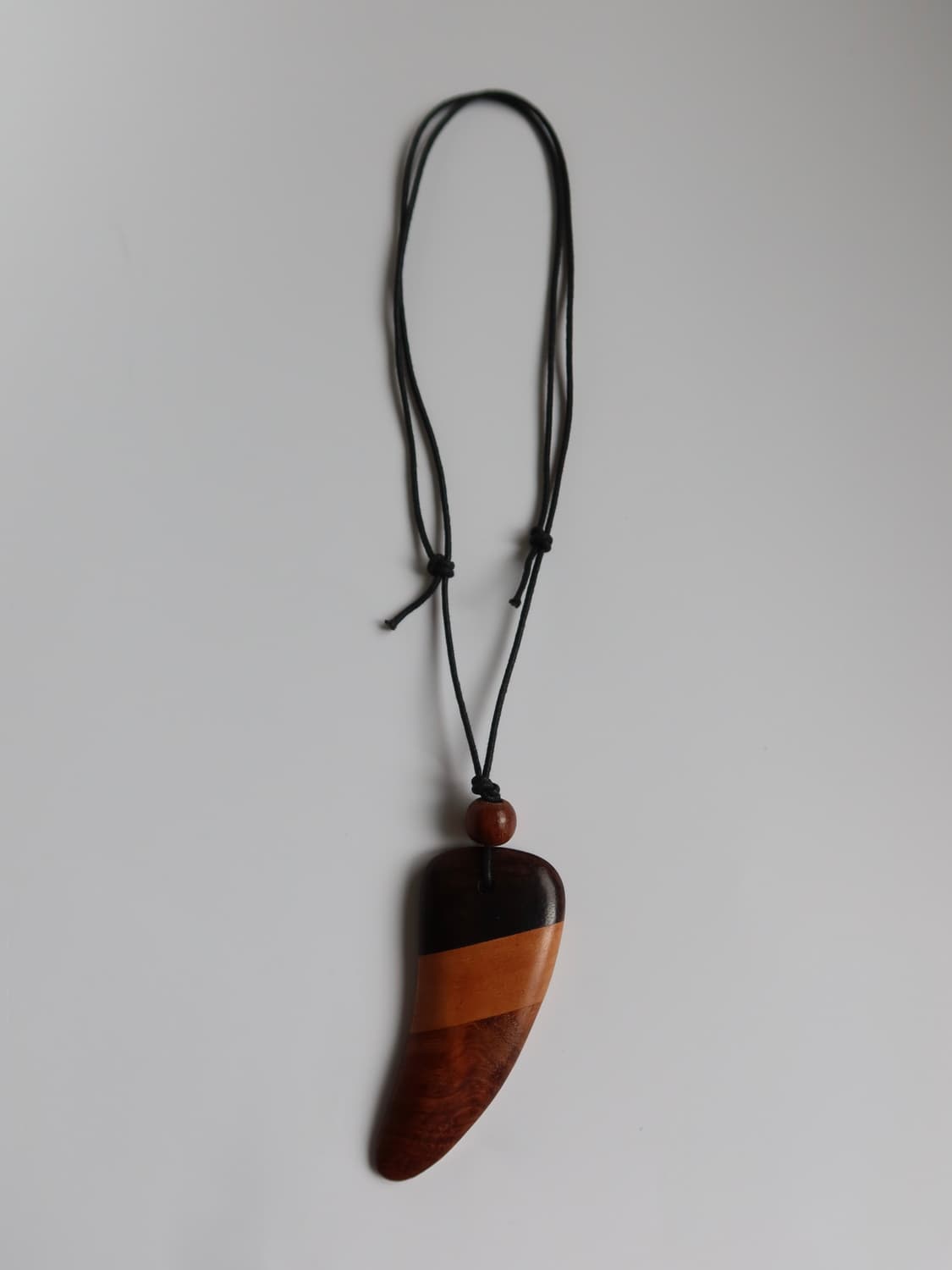 wooden horn pendant necklace 상품이미지3