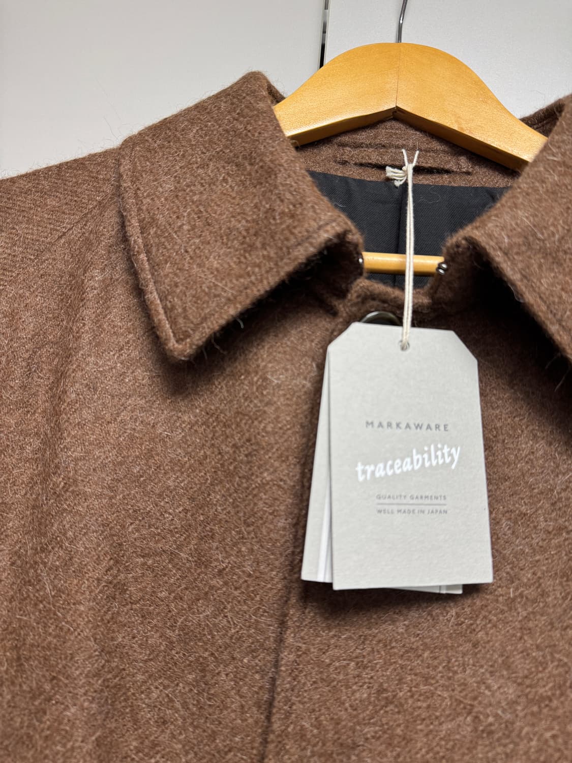 마카웨어 markaware 래글런 알파카 맥 코트 상품이미지6