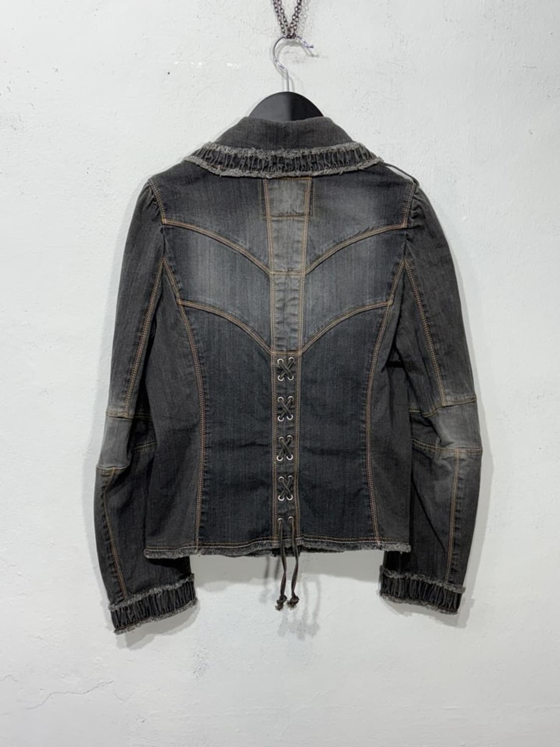 HIROKO KOSHINO Frill Denim Jacket  상품이미지5