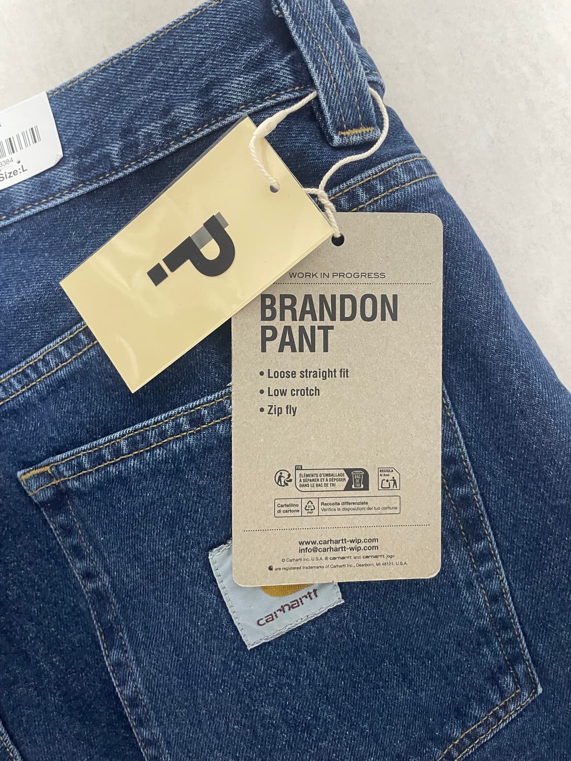 칼하트 브랜든팬츠 L 판매 새제품 상품이미지3