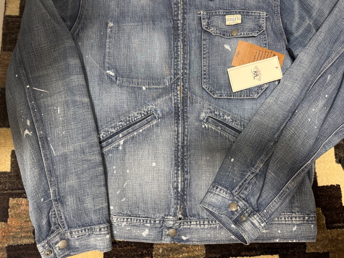 RRL 더블알엘 페인티드 데님 자켓 M 상품이미지4