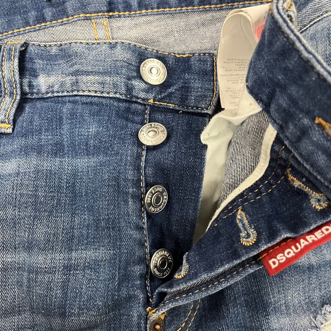 [정품/46] 디스퀘어드2 데님 청바지 데미지진 b18 상품이미지6