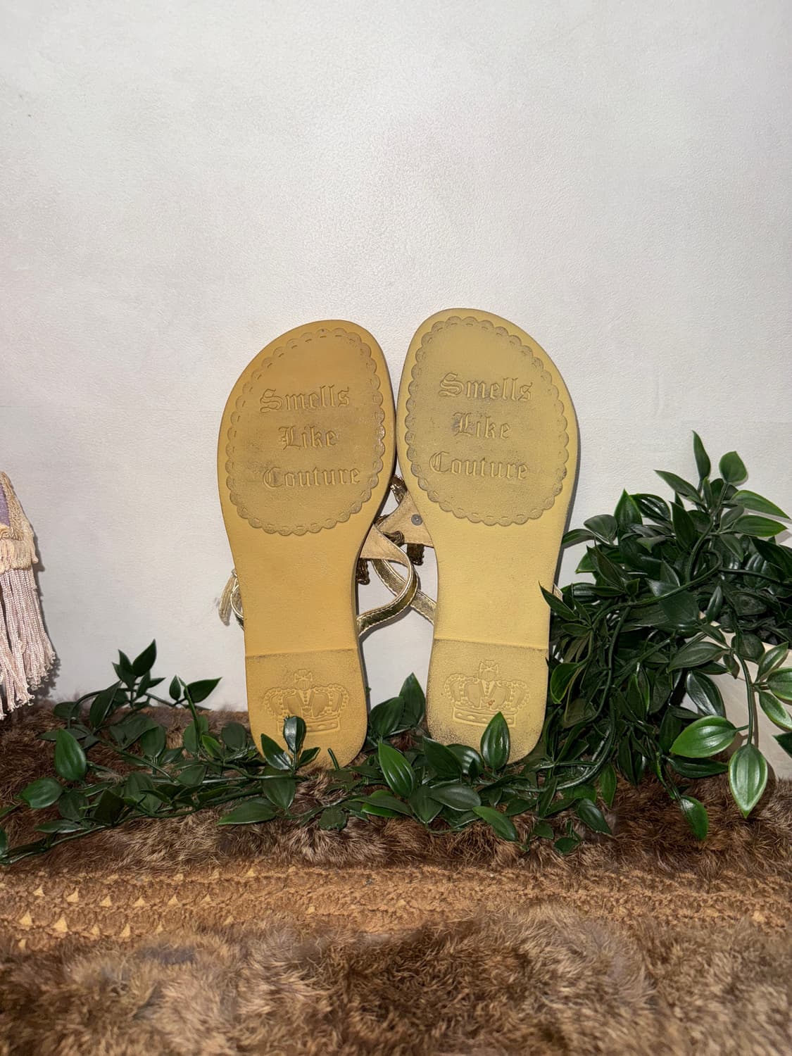 Juicy Couture gold star cubic flip flops 상품이미지5