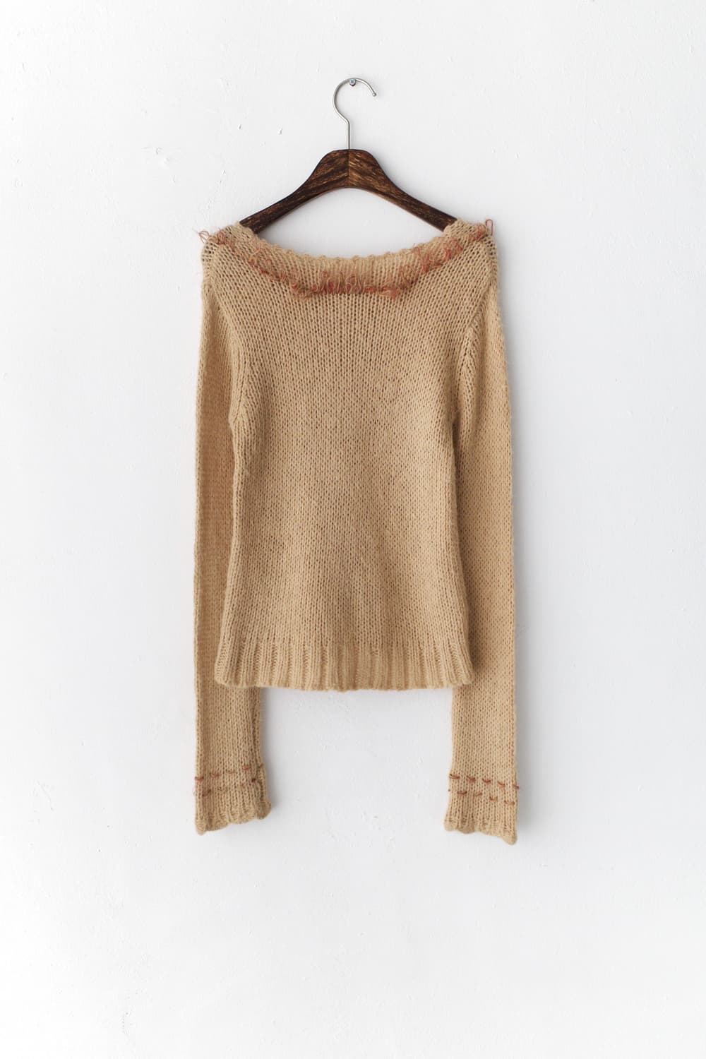 fur trimming knit 상품이미지2