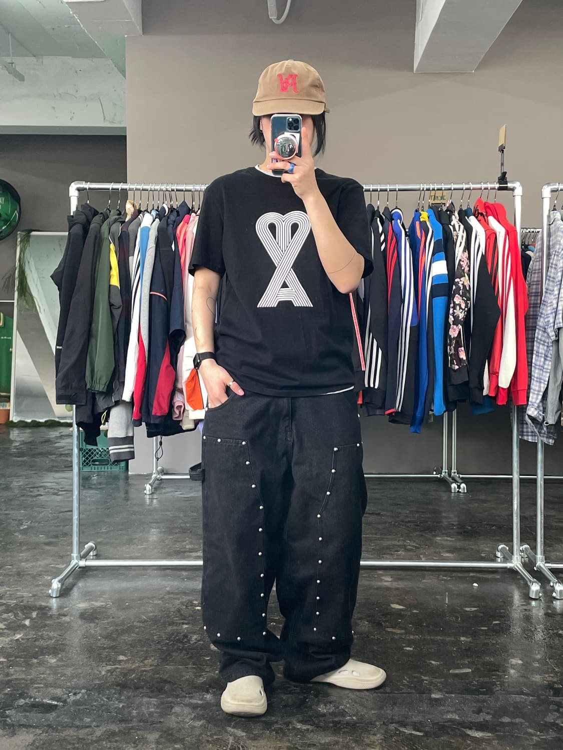 AMI 아미 프린팅 반팔 티셔츠 상품이미지3