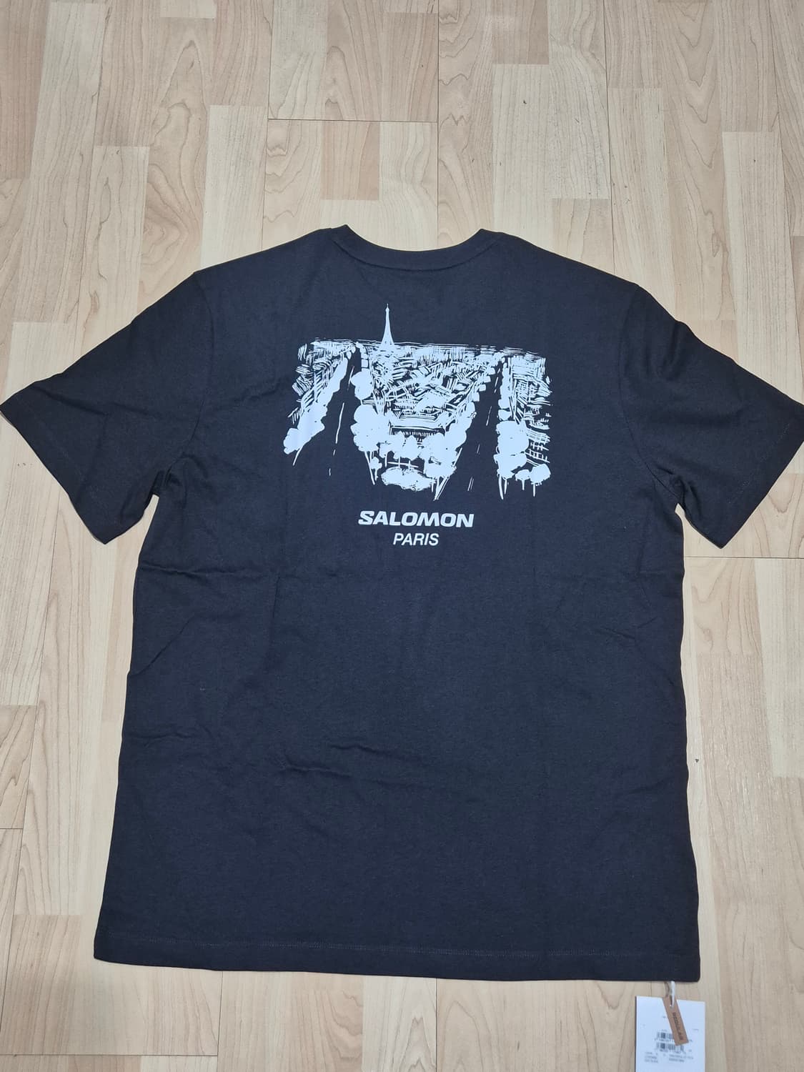 살로몬 반팔티 파리 에디션 L 블랙/화이트 상품이미지4