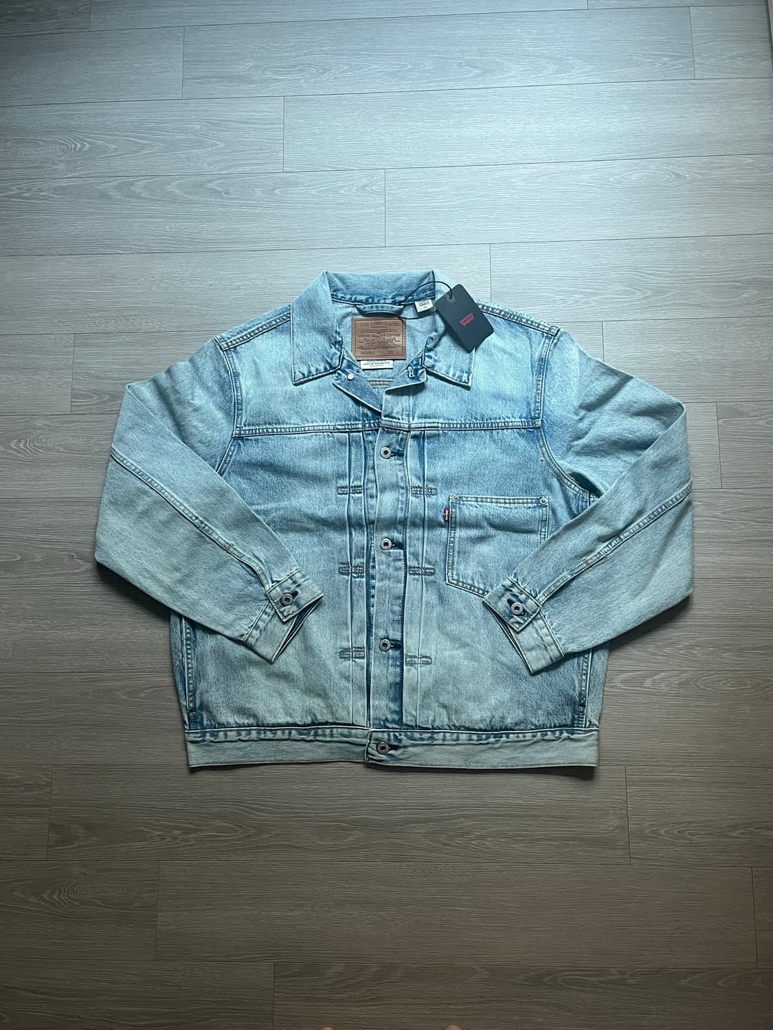 (새상품) 리바이스 프리미엄라인 타입1 터키석 트러커 자켓 상품이미지2