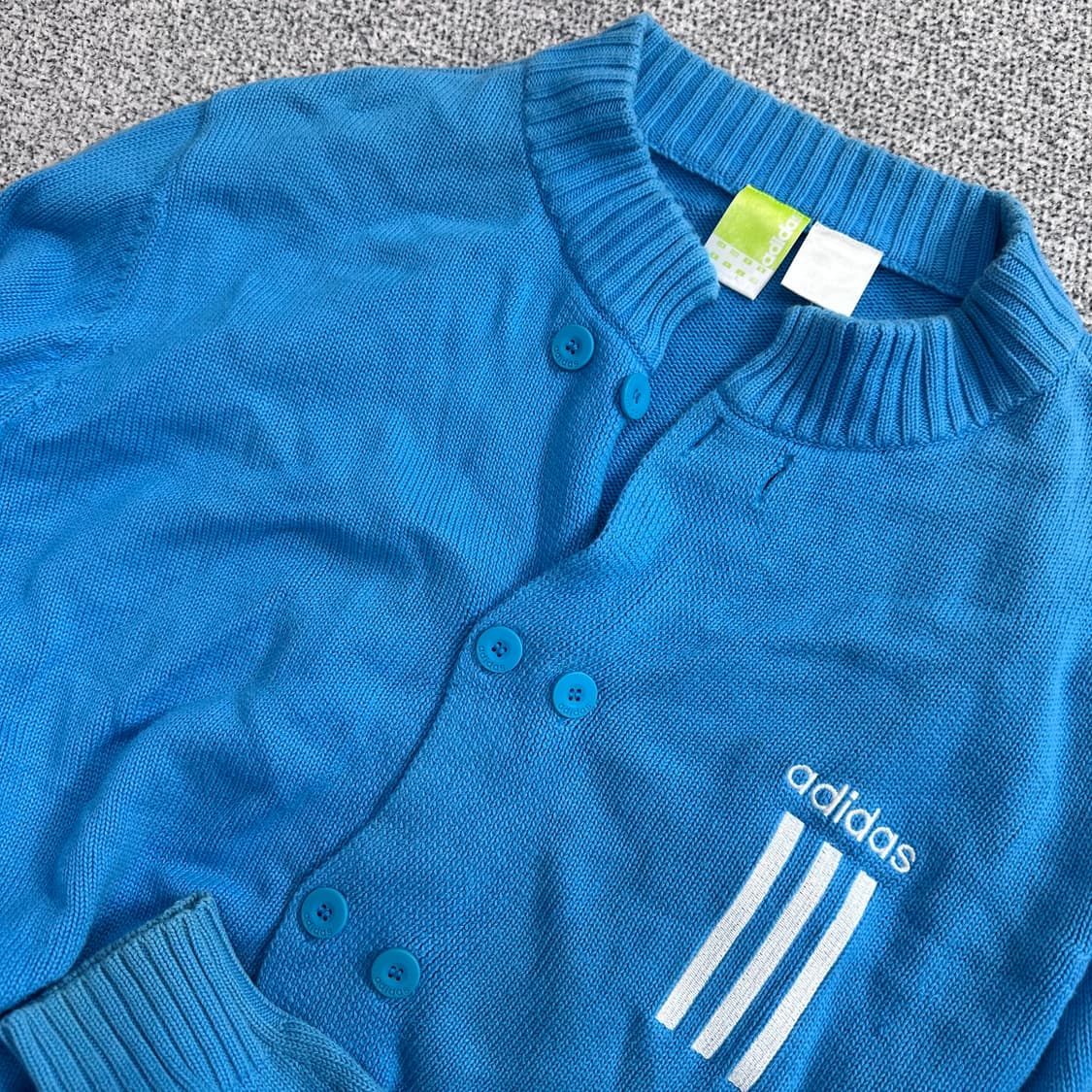 아디다스(Adidas) 숄카라 더블 버튼 니트 가디건 상품이미지3