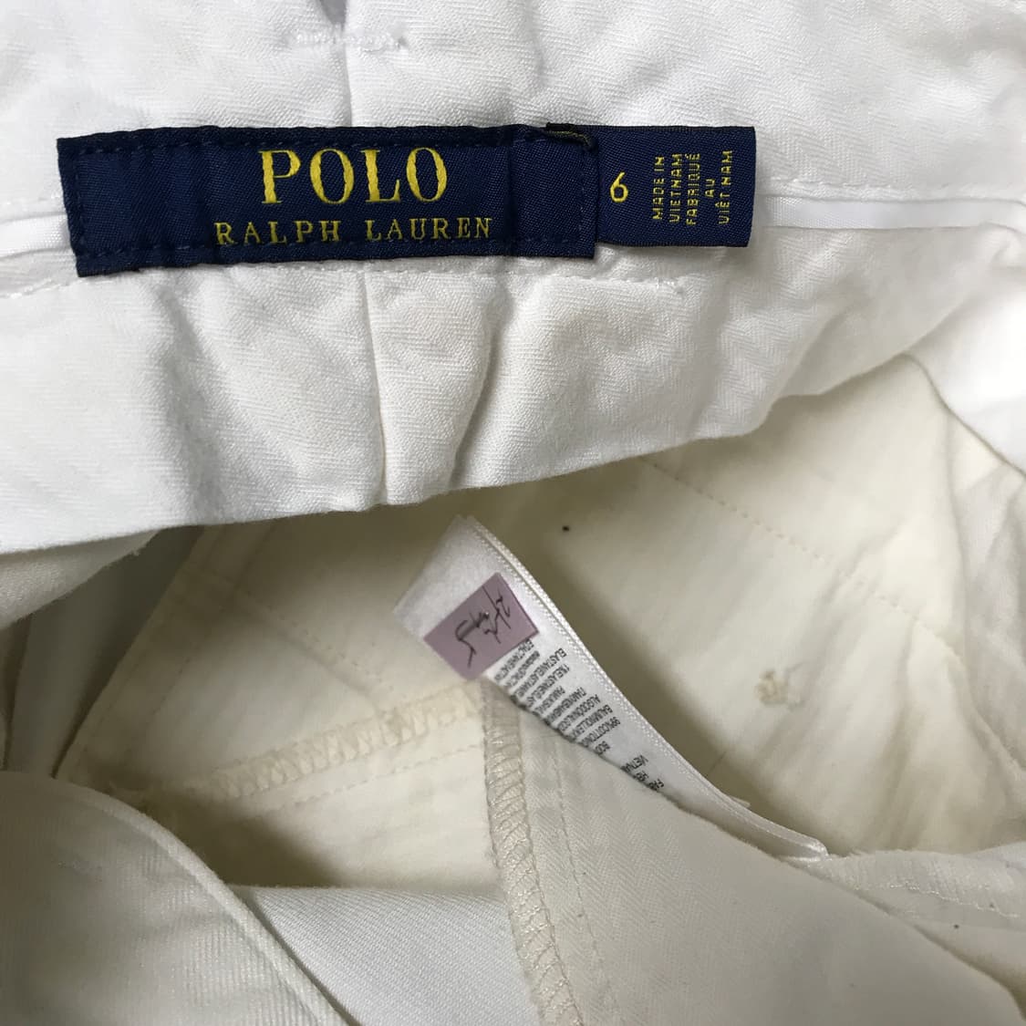 폴로 랄프로렌 멀티 자수 치노 팬츠 화이트 6(W) 상품이미지7