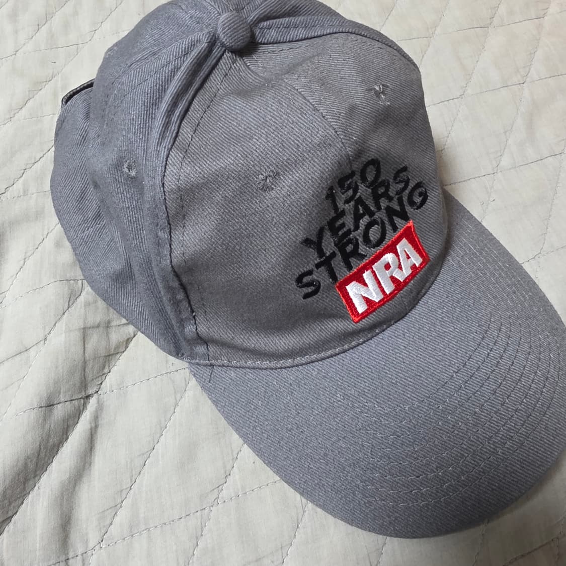 [OS] 빈티지 NRA 150 주년 6패널 캡 투톤 그레이 상품이미지1