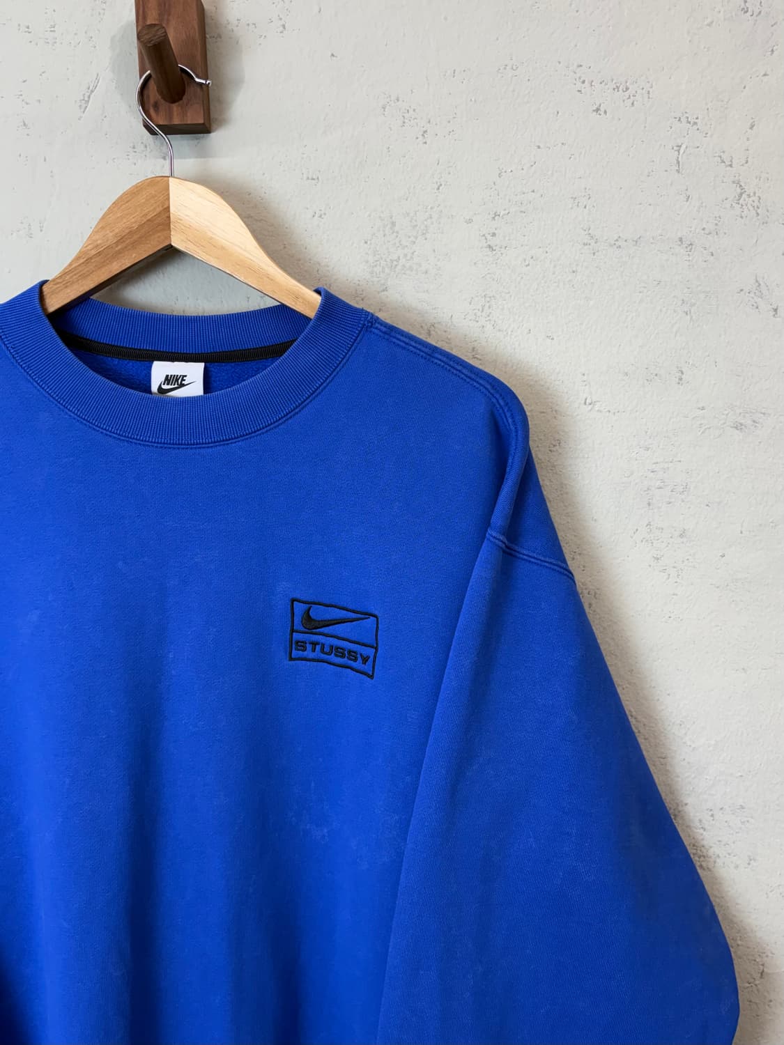 나이키 스투시 NRG 워시드 크루넥 맨투맨 블루 상품이미지2