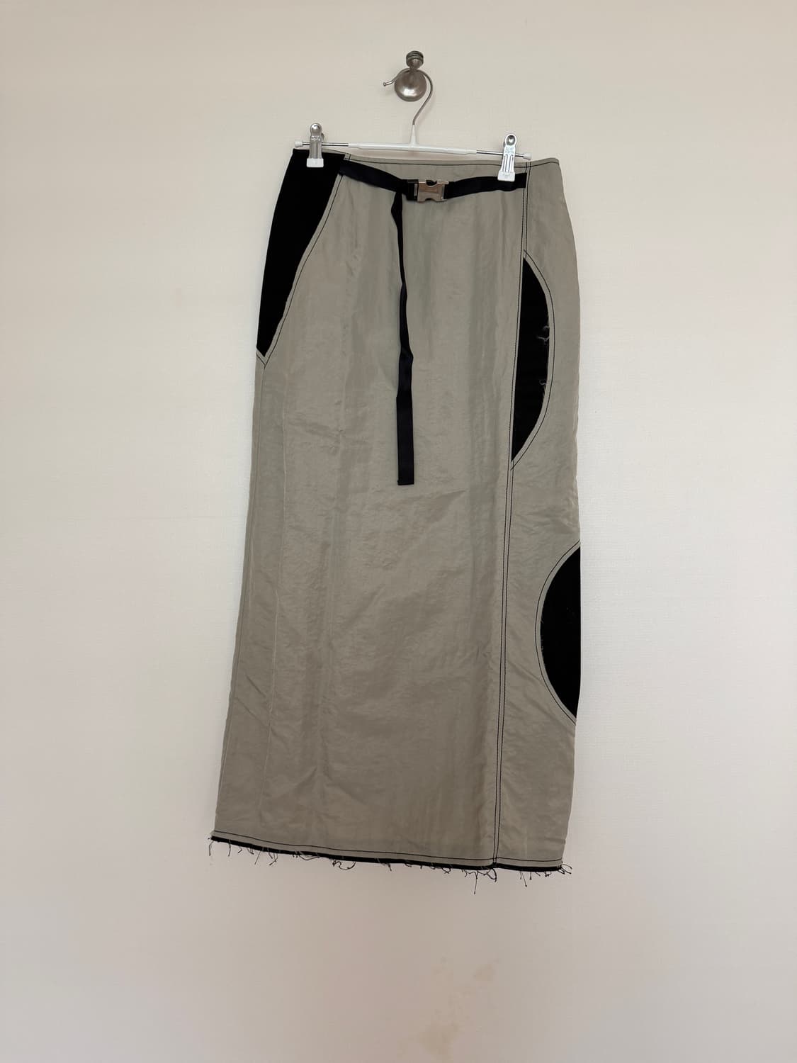 마뗑킴 벨트 트임 나일론 스커트 치마 상품이미지1