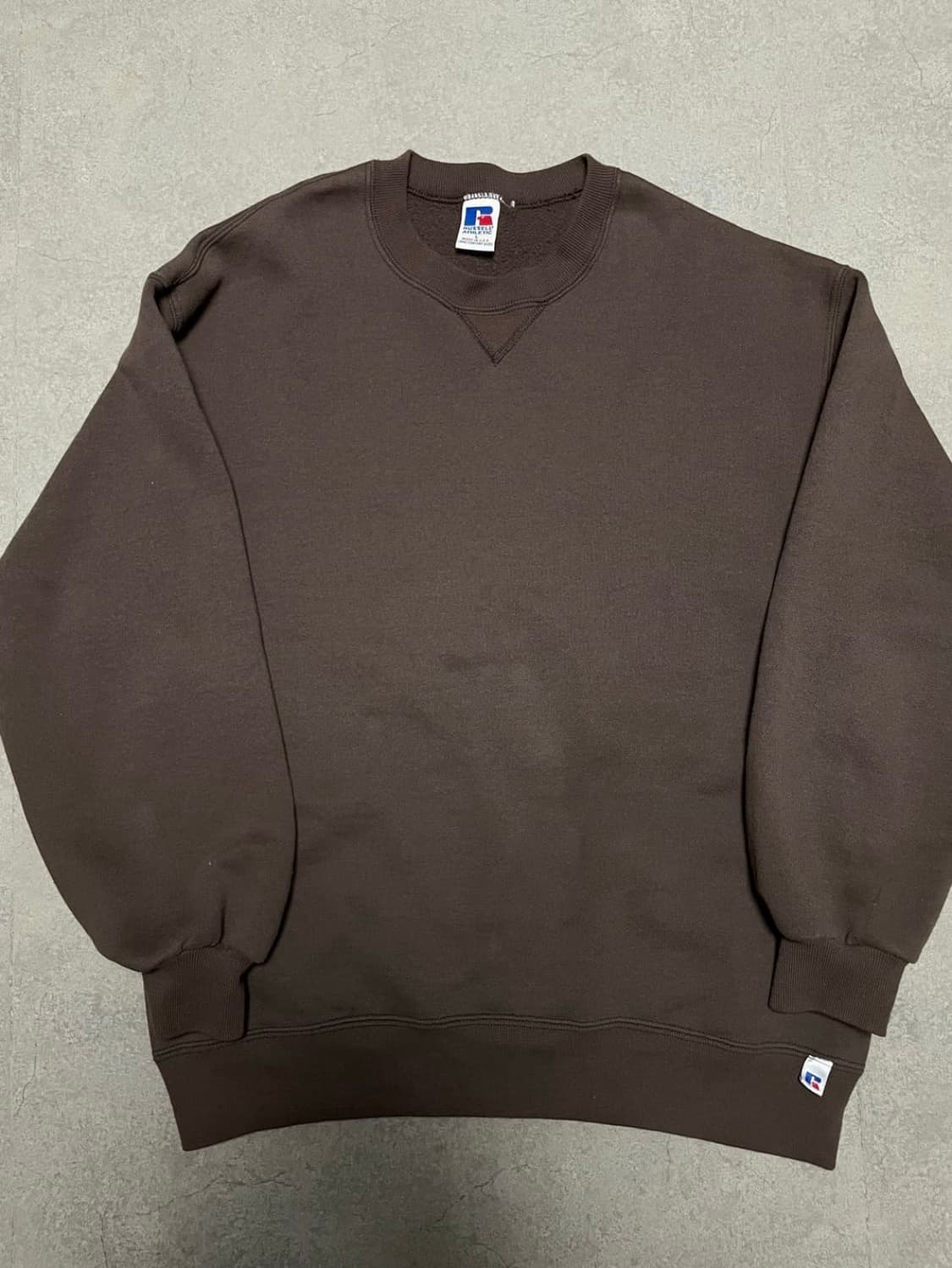 90s 러셀 스웻셔츠 초코 브라운 L 상품이미지1
