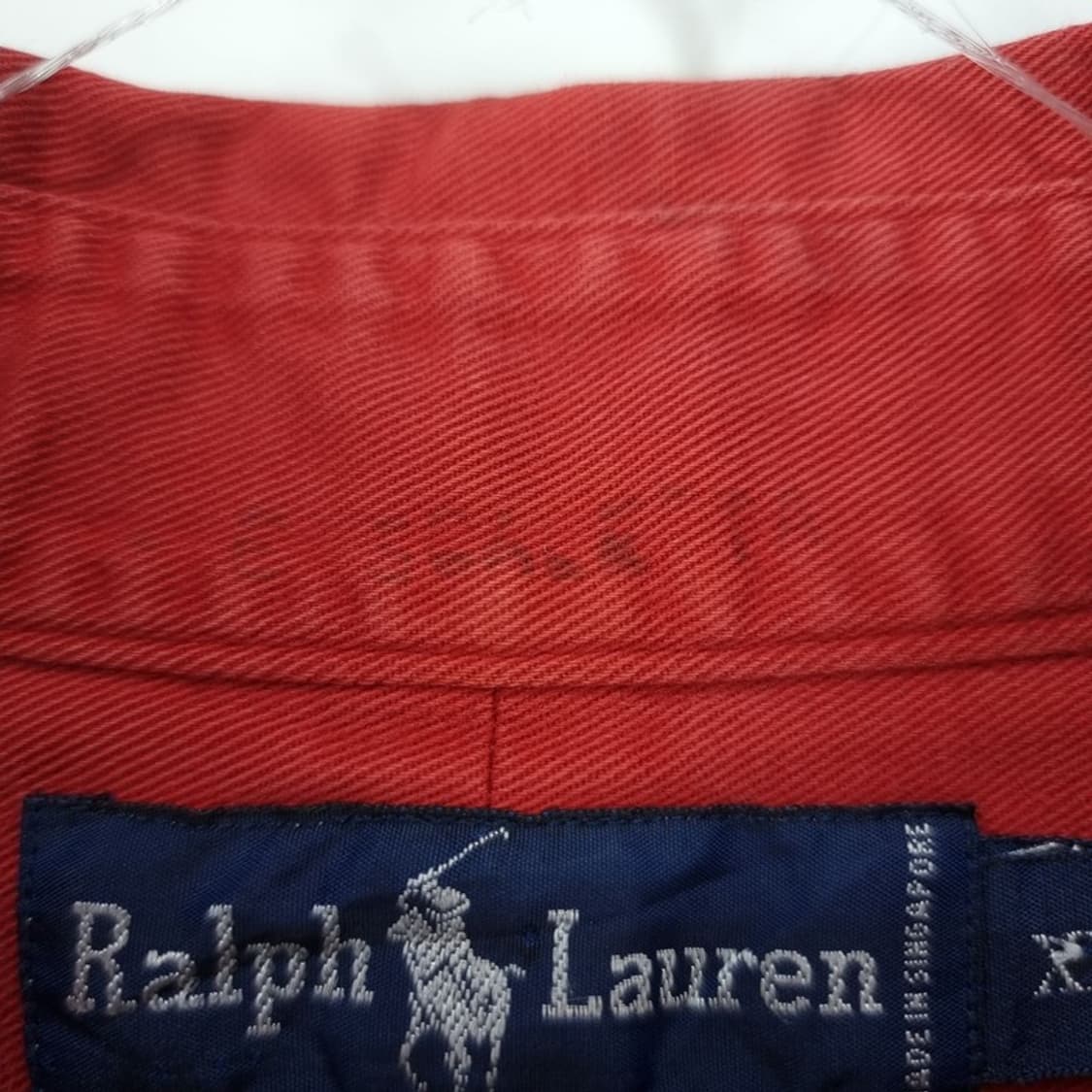 [폴로 랄프로렌] 포니 로고 자수 빈티지 셔츠 레드 M19593 상품이미지9